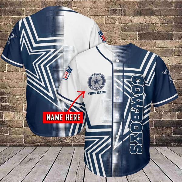 Dallas Cowboys Personalized Baseball Jersey 003