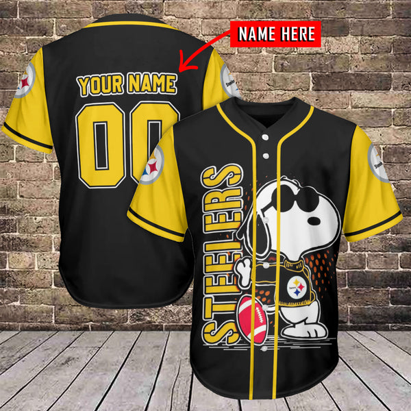Pittsburgh Steelers Personalized Baseball Jersey 003