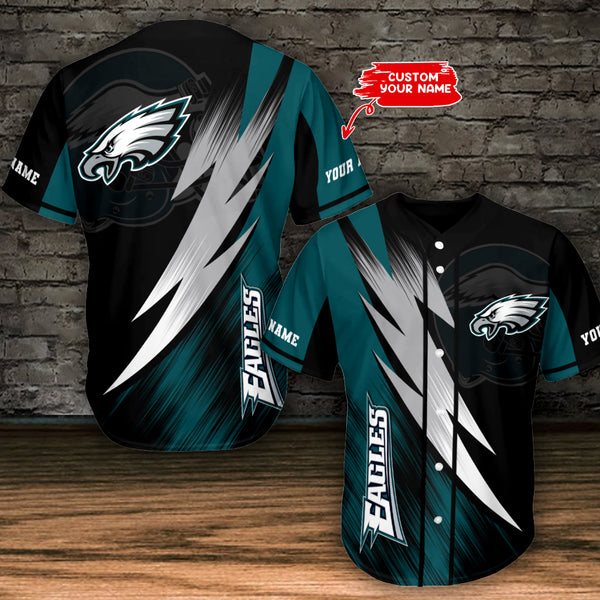 Philadelphia Eagles Personalized Baseball Jersey 008