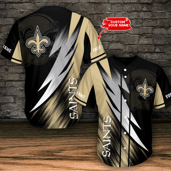 New Orleans Saints Personalized Baseball Jersey 002