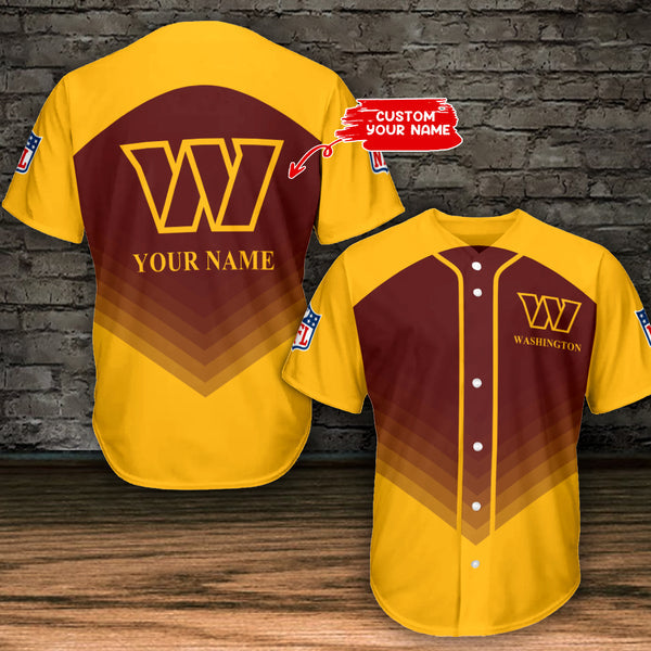 Washington Commanders Personalized Baseball Jersey 006