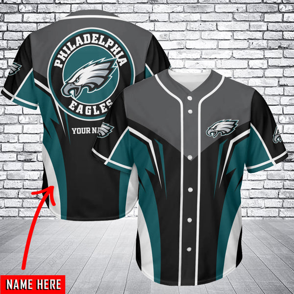 Philadelphia Eagles Personalized Baseball Jersey 007