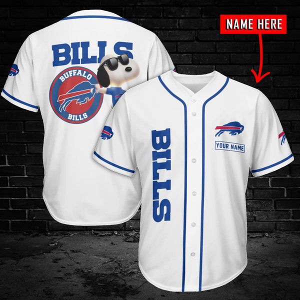 Buffalo Bills Personalized Baseball Jersey 019