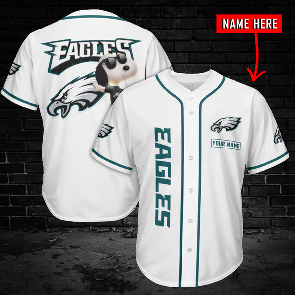 Philadelphia Eagles Personalized Baseball Jersey 013