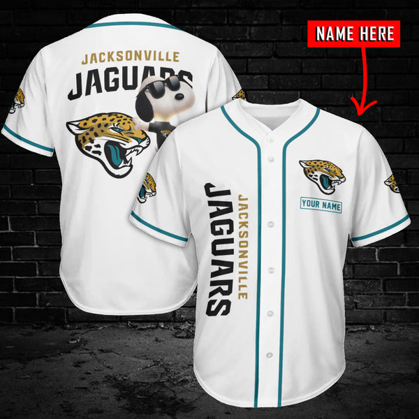 Jacksonville Jaguars Personalized Baseball Jersey 011