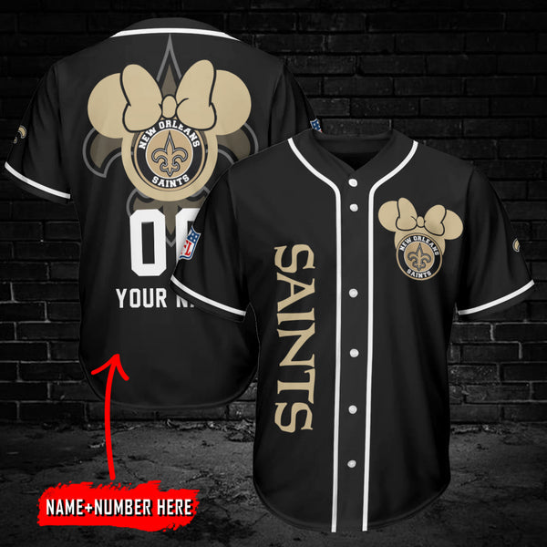 New Orleans Saints Personalized Baseball Jersey 005