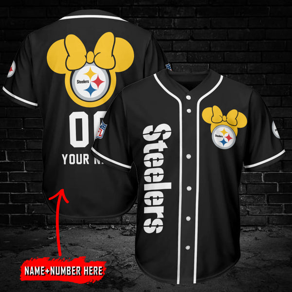 Pittsburgh Steelers Personalized Baseball Jersey 012
