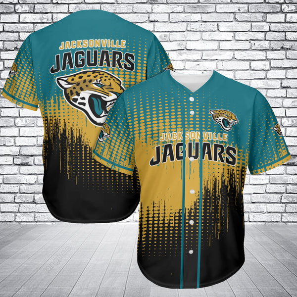 Jacksonville Jaguars Personalized Baseball Jersey 002
