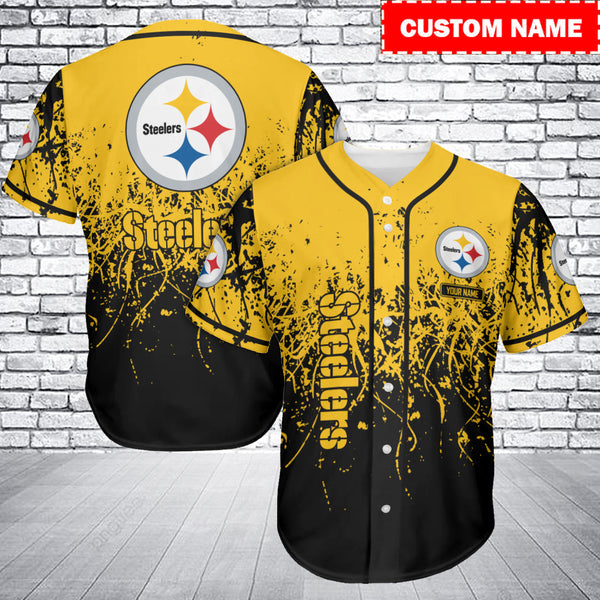 Pittsburgh Steelers Personalized Baseball Jersey 023