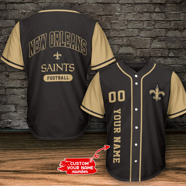New Orleans Saints Personalized Baseball Jersey 018