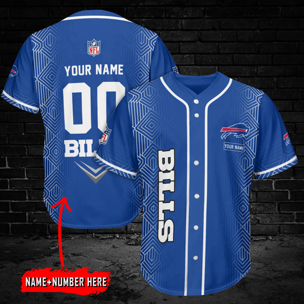 Buffalo Bills Personalized Baseball Jersey 011