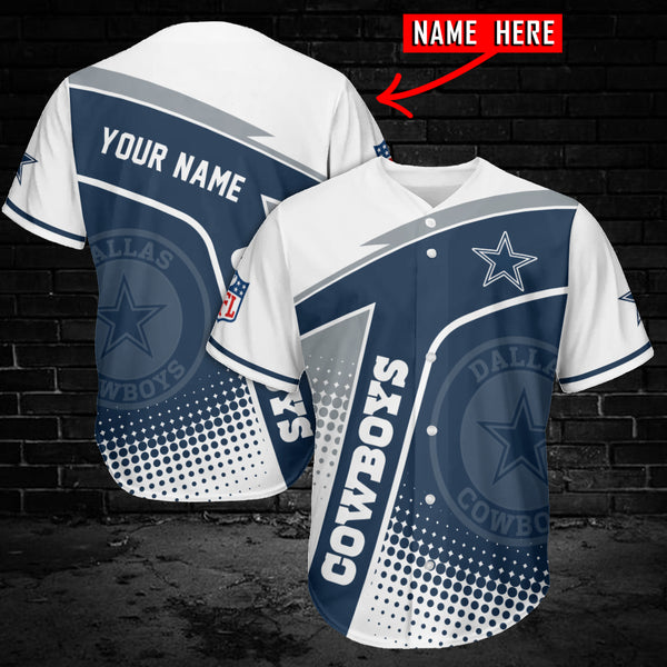 Dallas Cowboys Personalized Baseball Jersey 014