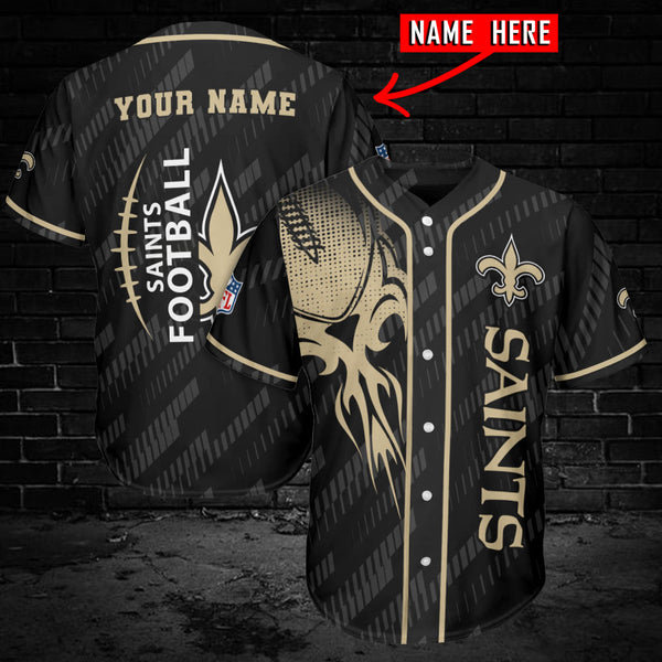 New Orleans Saints Personalized Baseball Jersey 016