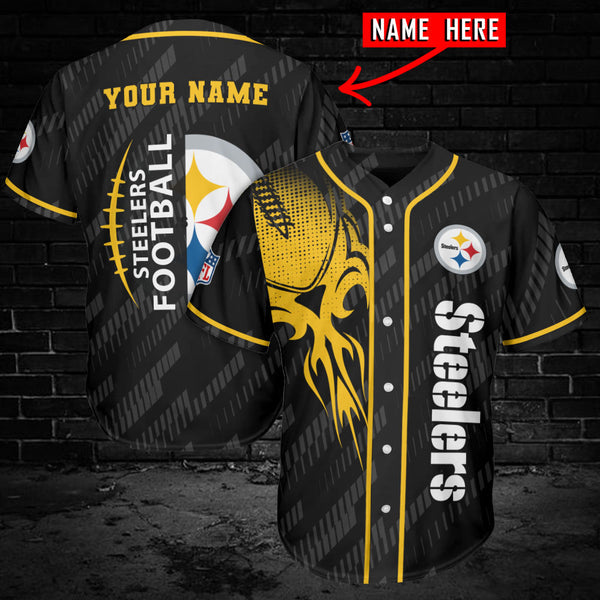 Pittsburgh Steelers Personalized Baseball Jersey 022