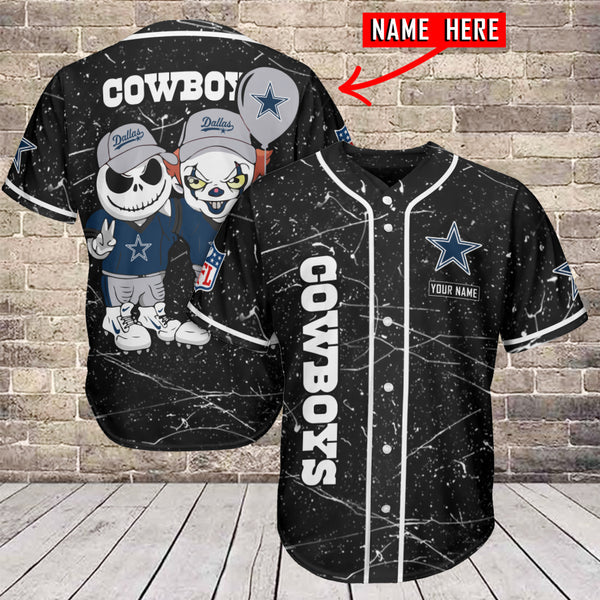 Dallas Cowboys Personalized Baseball Jersey 020