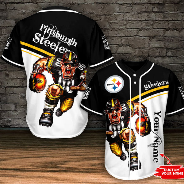 Pittsburgh Steelers Personalized Baseball Jersey 020
