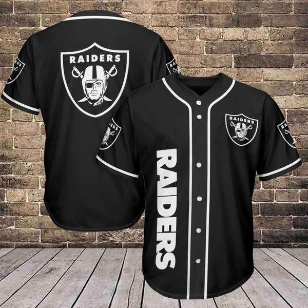Las Vegas Raiders Personalized Baseball Jersey 006