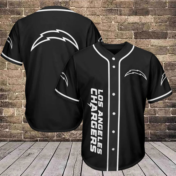Los Angeles Chargers Personalized Baseball Jersey 006