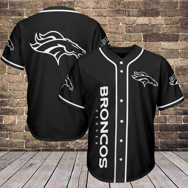 Denver Broncos Personalized Baseball Jersey 008