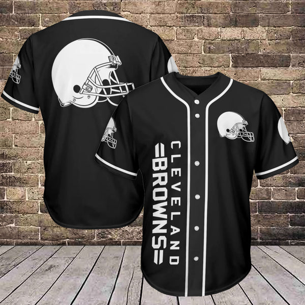 Cleveland Browns Personalized Baseball Jersey 011
