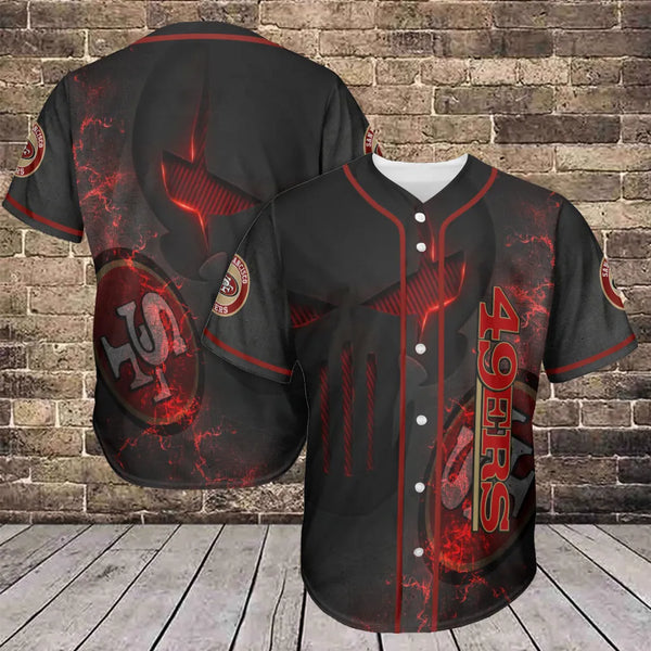San Francisco 49ers Personalized Baseball Jersey 022