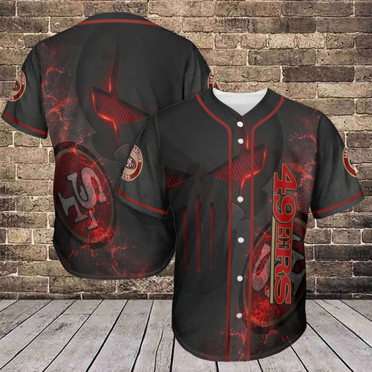 San Francisco 49ers Personalized Baseball Jersey 022