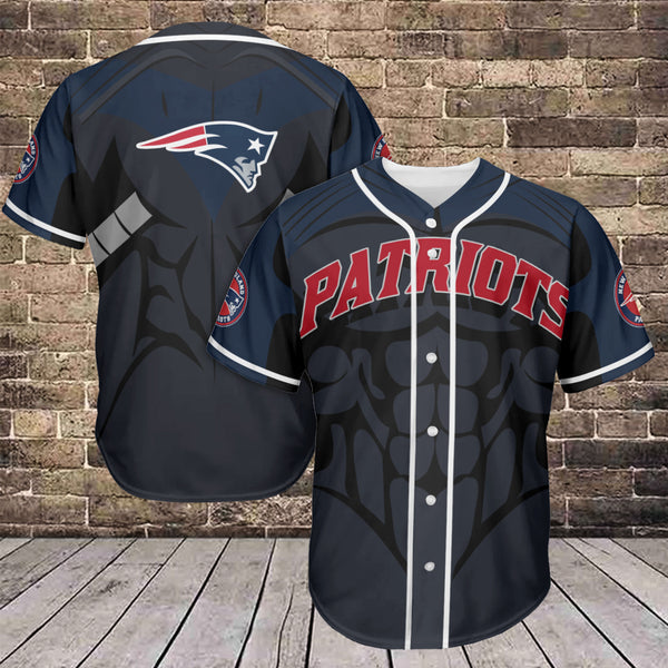 New England Patriots Personalized Baseball Jersey 003