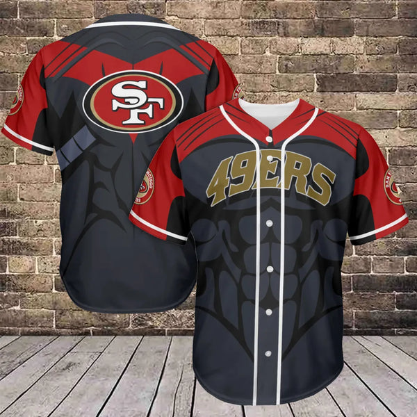 San Francisco 49ers Personalized Baseball Jersey 021