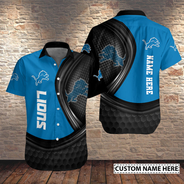 Detroit Lions 2 (17) Personalized Hawaiian Button down shirt