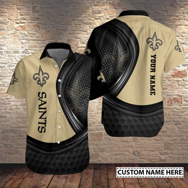 New Orleans Saints 2 (5) Personalized Hawaiian Button down shirt