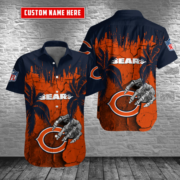Chicago Bears 2 (8) Personalized Hawaiian Button down shirt
