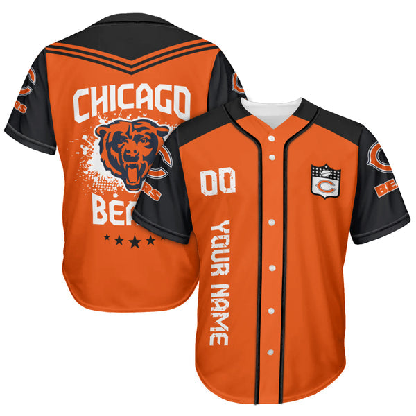 Chicago Bears Personalized Baseball Jersey 009