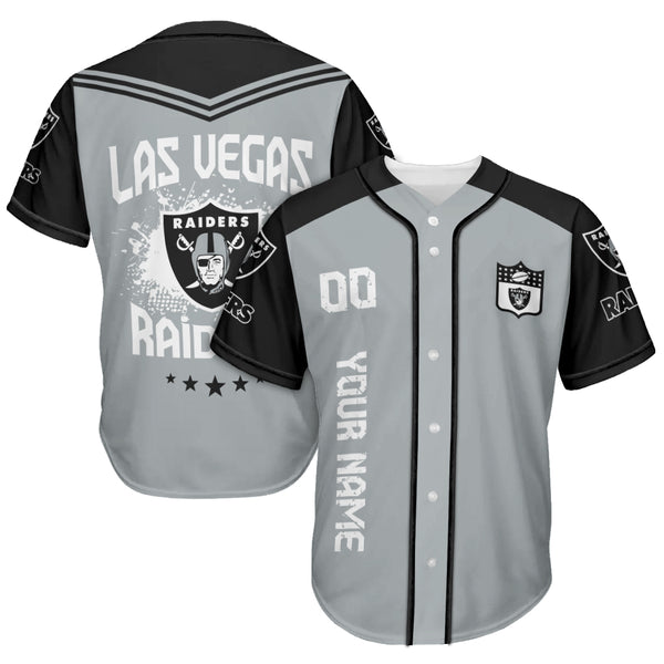 Las Vegas Raiders Personalized Baseball Jersey 022