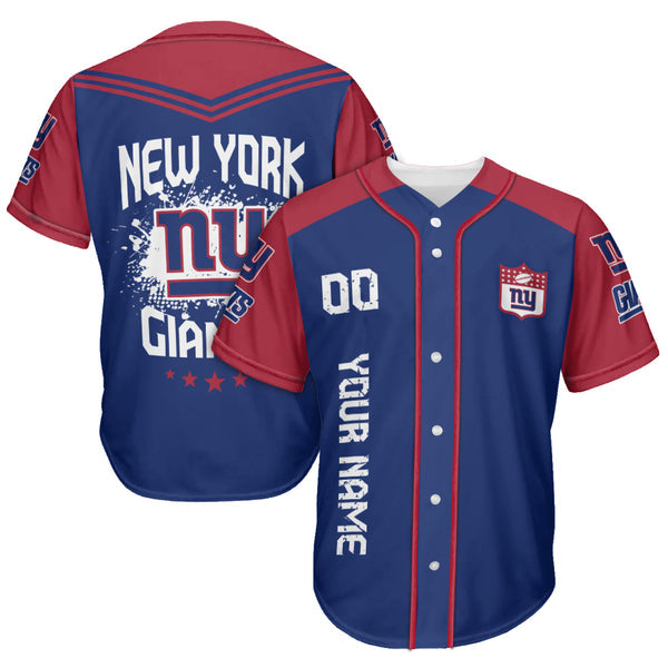 New York Giants Personalized Baseball Jersey 005