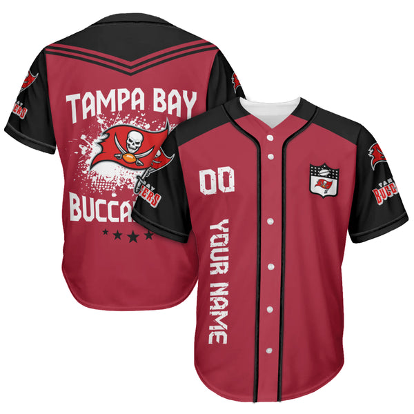Tampa Bay Buccaneers Personalized Baseball Jersey 015