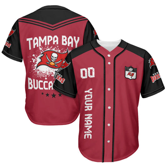 Tampa Bay Buccaneers Personalized Baseball Jersey 015