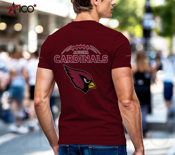 Arizona Cardinals Henley Short Sleeve T-Shirt Trending C004