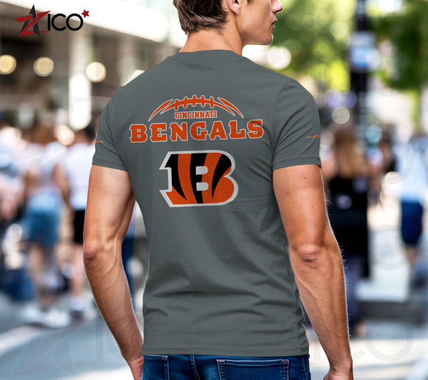 Cincinnati Bengals Henley Short Sleeve T-Shirt Trending C004