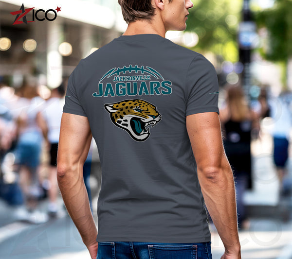 Jacksonville Jaguars Henley Short Sleeve T-Shirt Trending C004