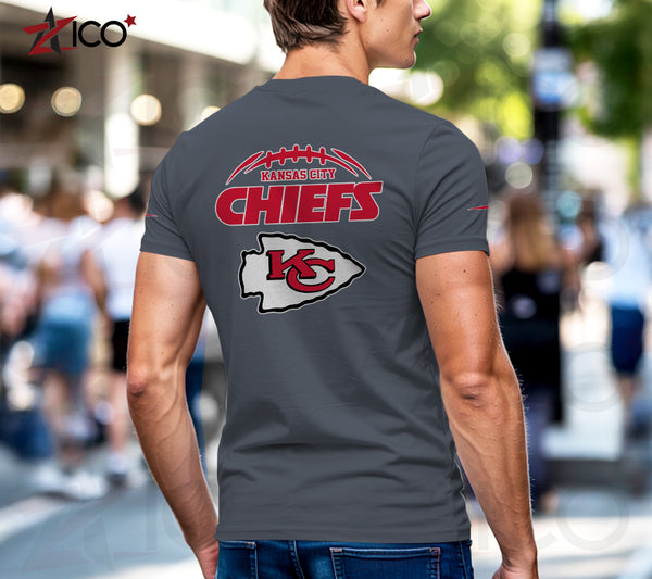 Kansas City Chiefs Henley Short Sleeve T-Shirt Trending C004