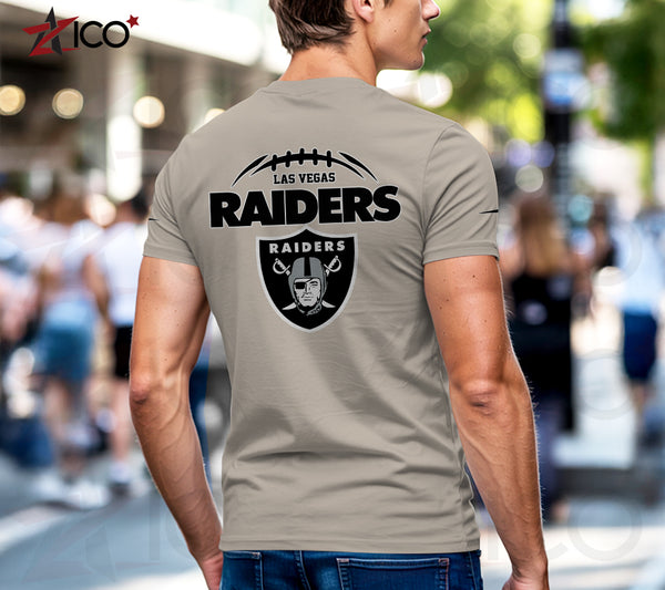 Las Vegas Raiders Henley Short Sleeve T-Shirt Trending C004