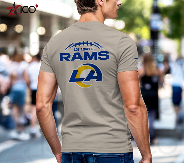 Los Angeles Rams Henley Short Sleeve T-Shirt Trending C004