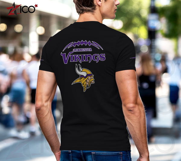 Minnesota Vikings Henley Short Sleeve T-Shirt Trending C004