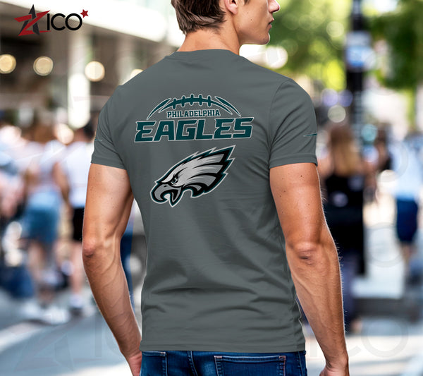 Philadelphia Eagles Henley Short Sleeve T-Shirt Trending C004