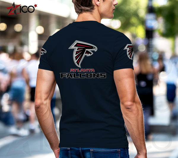 Atlanta Falcons Henley Short Sleeve T-Shirt Trending C003