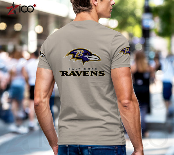 Baltimore Ravens Henley Short Sleeve T-Shirt Trending C003