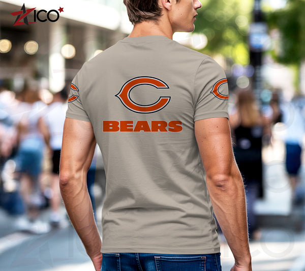Chicago Bears Henley Short Sleeve T-Shirt Trending C003