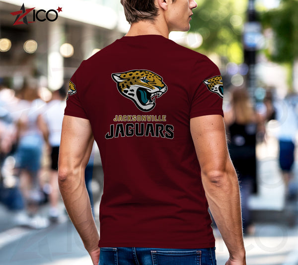 Jacksonville Jaguars Henley Short Sleeve T-Shirt Trending C003