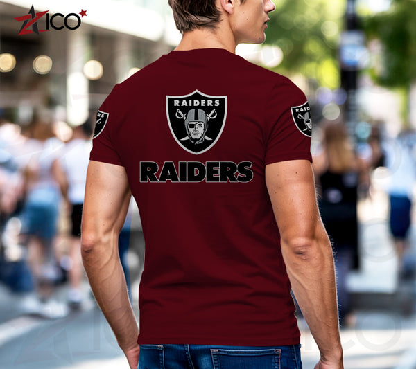 Las Vegas Raiders Henley Short Sleeve T-Shirt Trending C003