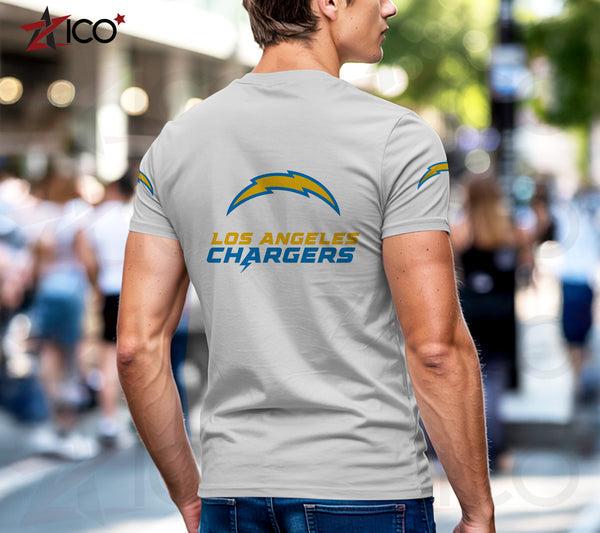 Los Angeles Chargers Henley Short Sleeve T-Shirt Trending C003